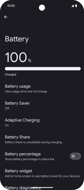 Press Battery Saver. Press Battery Saver.