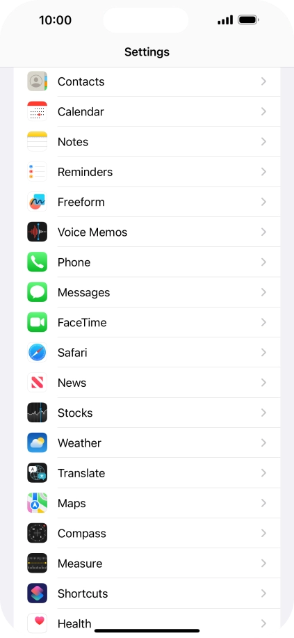 Press FaceTime. Press FaceTime.