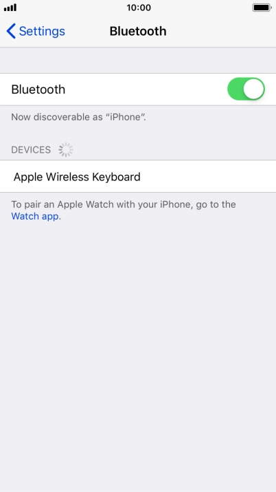 Press the required Bluetooth device and follow the instructions on the screen to pair the device with your phone. Press the required Bluetooth device and follow the instructions on the screen to pair the device with your phone.