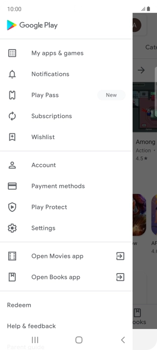 Press My apps & games. Press My apps & games.