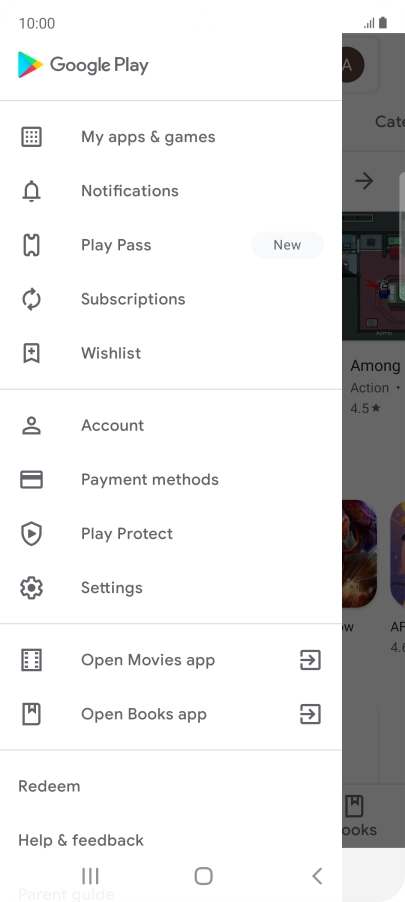 Press My apps & games. Press My apps & games.