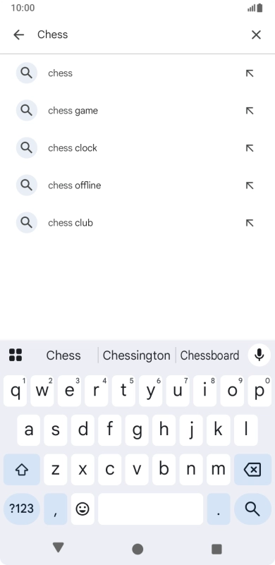 Key in the name or subject of the required app and press the search icon. Key in the name or subject of the required app and press the search icon.