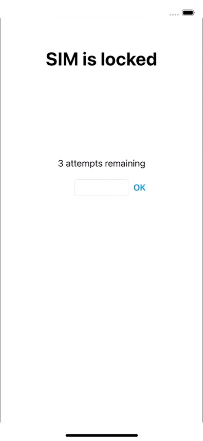If your SIM is locked, key in your PIN and press OK. If your SIM is locked, key in your PIN and press OK.