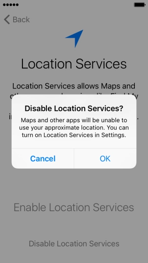 If you turn off the function, press OK. If you turn off the function, press OK.