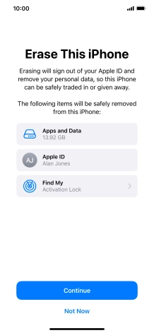 Press Continue. Press Continue.