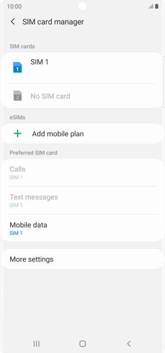 Press Add mobile plan. Press Add mobile plan.
