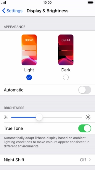 Press Dark. Press Dark.