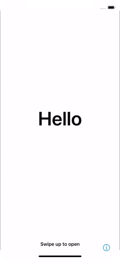 Slide your finger upwards starting from the bottom of the screen. Slide your finger upwards starting from the bottom of the screen.