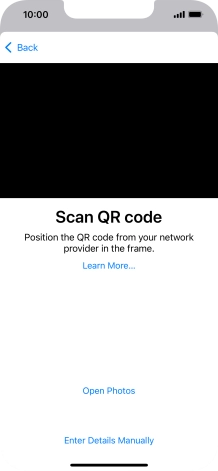 Place the QR code you've received inside the phone camera frame to scan the code. Place the QR code you've received inside the phone camera frame to scan the code.