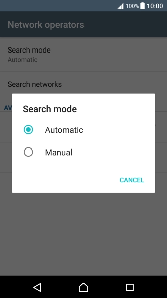Press Automatic. Press Automatic.