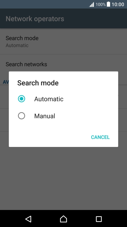 Press Automatic. Press Automatic.