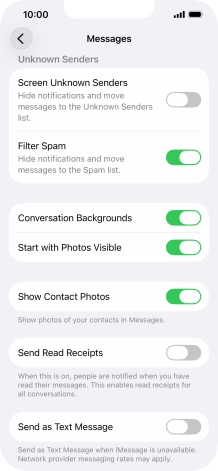 Press the indicator next to Press the indicator next to