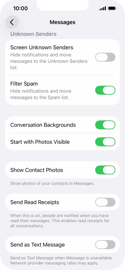 Press the indicator next to Press the indicator next to