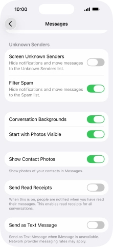 Press the indicator next to Press the indicator next to
