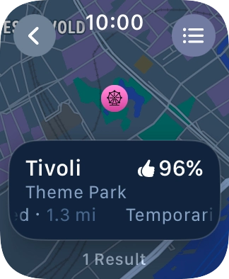 Press the required destination. Press the required destination.