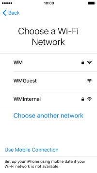 Press the required Wi-Fi network. Press the required Wi-Fi network.