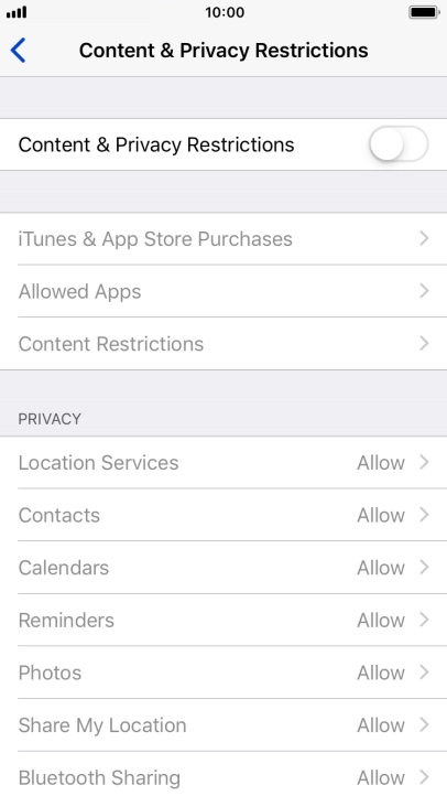 Press the indicator next to Press the indicator next to