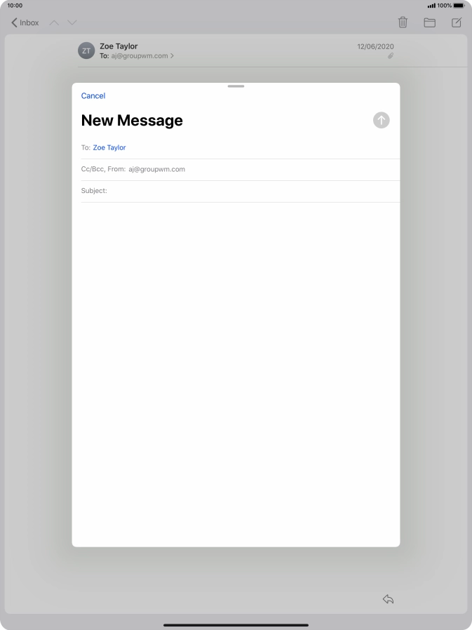 Press Subject: and key in the required subject. Press Subject: and key in the required subject.