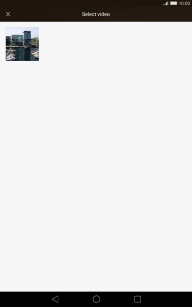 Press the required video clip. Press the required video clip.
