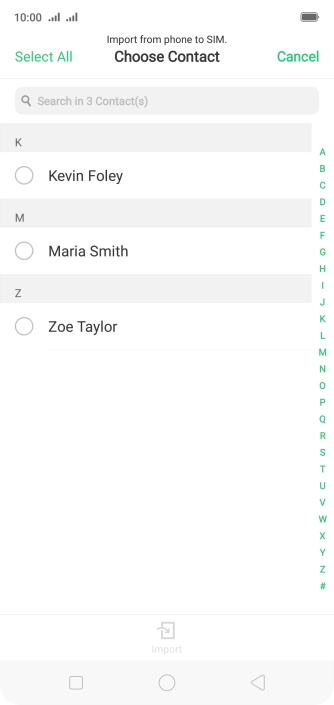 Press Select All. Press Select All.