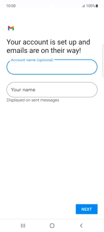 Press Your name and key in the required sender name. Press Your name and key in the required sender name.