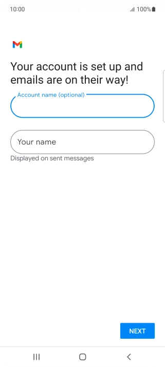 Press Your name and key in the required sender name. Press Your name and key in the required sender name.