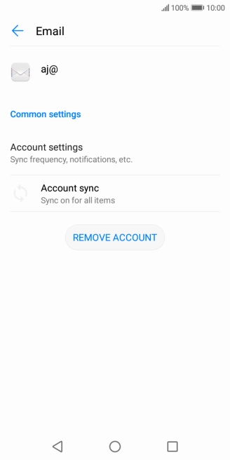 Press Account settings. Press Account settings.