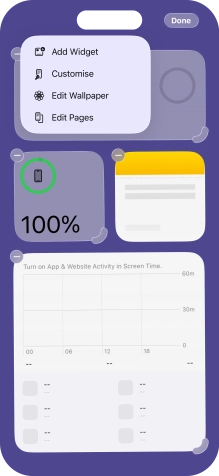 Press Add Widget. Press Add Widget.