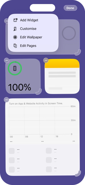 Press Add Widget. Press Add Widget.