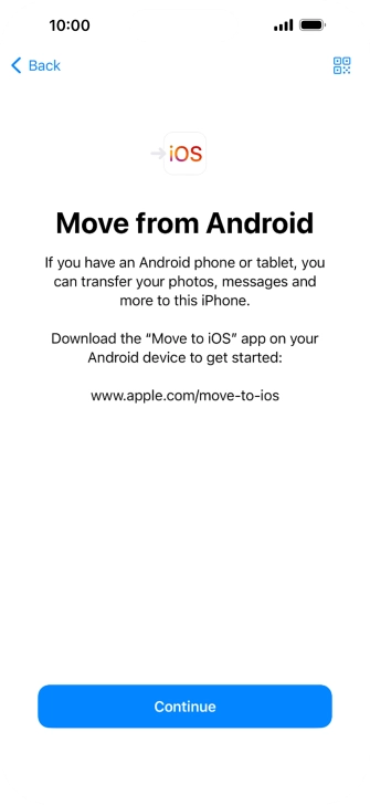 To transfer content to your phone, you need to install the app To transfer content to your phone, you need to install the app