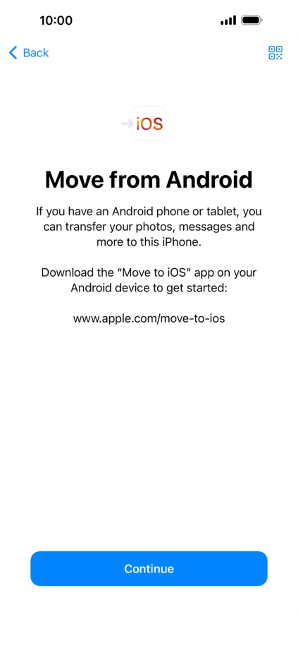 To transfer content to your phone, you need to install the app To transfer content to your phone, you need to install the app