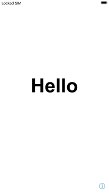 Press the Home key. Press the Home key.