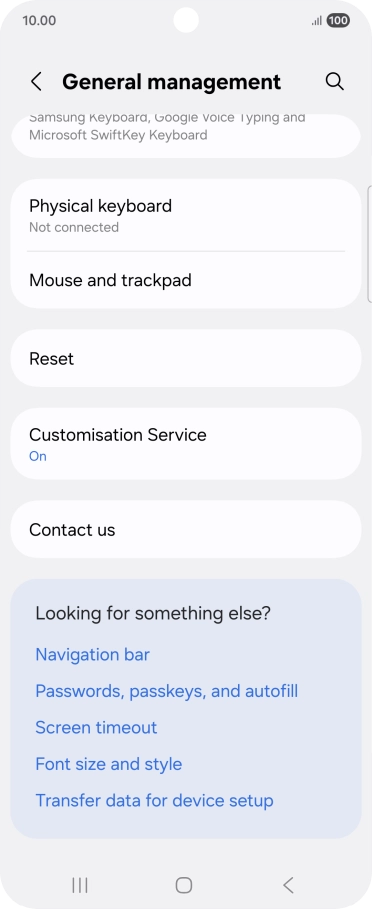 Press Reset. Press Reset.