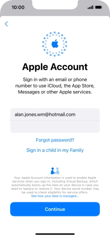 Press Continue. Press Continue.