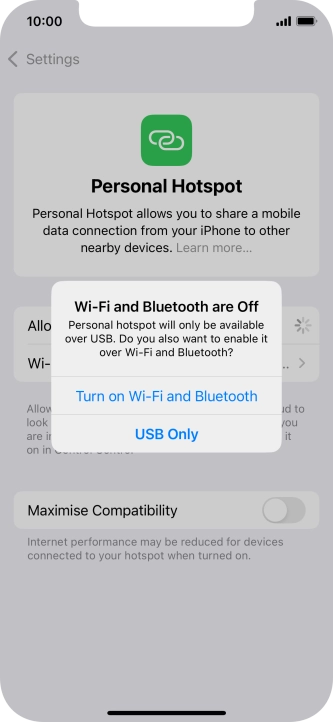 If Wi-Fi is turned off, press Turn on Wi-Fi and Bluetooth. If Wi-Fi is turned off, press Turn on Wi-Fi and Bluetooth.