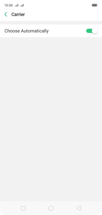 If you want to select a network manually, press the indicator next to If you want to select a network manually, press the indicator next to