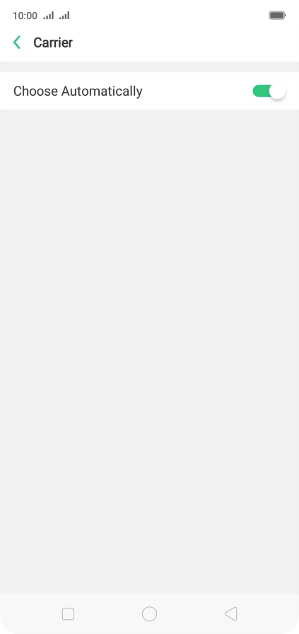 If you want to select a network manually, press the indicator next to If you want to select a network manually, press the indicator next to