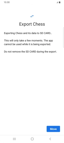 Press Move. Press Move.