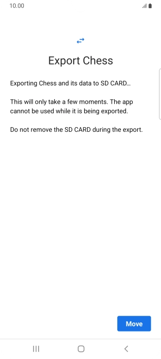 Press Move. Press Move.