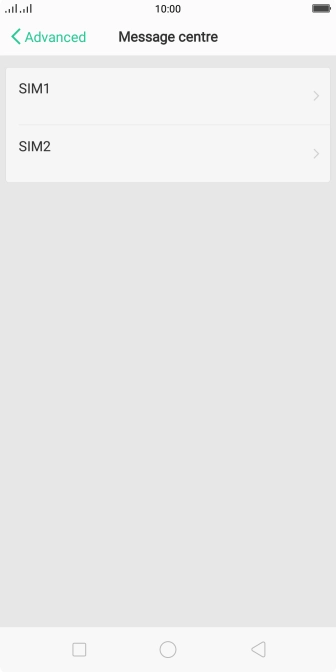 Press the required SIM. Press the required SIM.