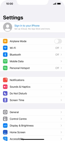 Press Sign in to your iPhone. Press Sign in to your iPhone.