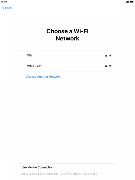 Press the required Wi-Fi network. Press the required Wi-Fi network.
