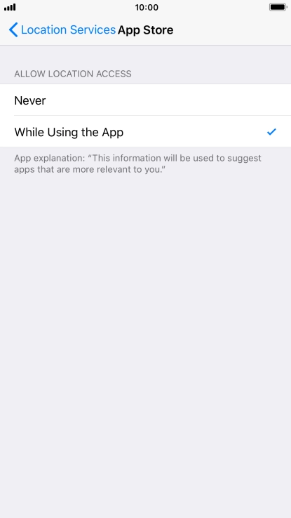 Press the required setting to turn the function on or off. Press the required setting to turn the function on or off.