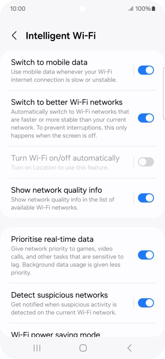 Press the indicator next to Press the indicator next to