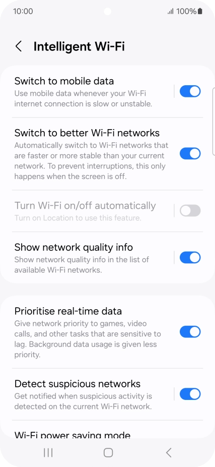 Press the indicator next to Press the indicator next to