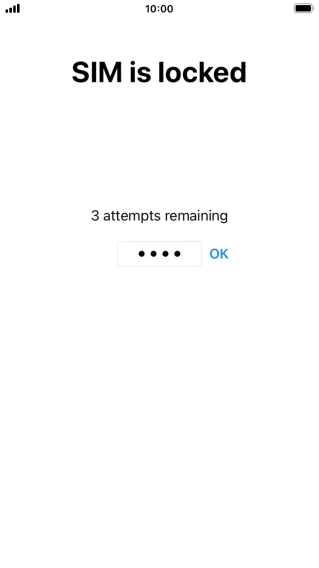 If your SIM is locked, key in your PIN and press OK. If your SIM is locked, key in your PIN and press OK.
