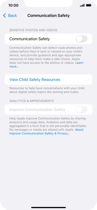 Press the indicator next to Press the indicator next to