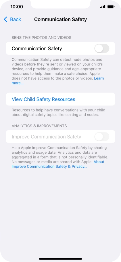 Press the indicator next to Press the indicator next to