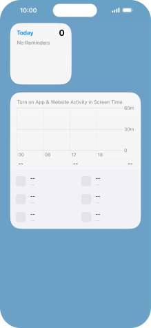 Press and hold the required Widget Stack. Press and hold the required Widget Stack.