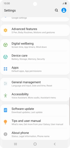 Press Software update. Press Software update.